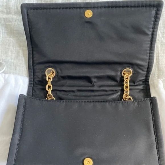 Prada Black Nylon Shoulder Bag with Gold Hardware - Picture 4 of 6